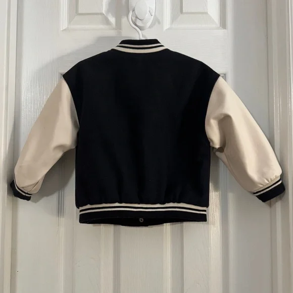 Zara Baby Girl Black and Cream Long Sleeve Jacket - Picture 7 of 12
